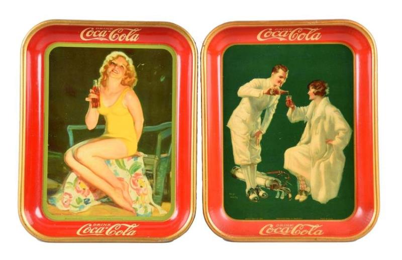 1926 & 1932 Coca - Cola Tin Trays.