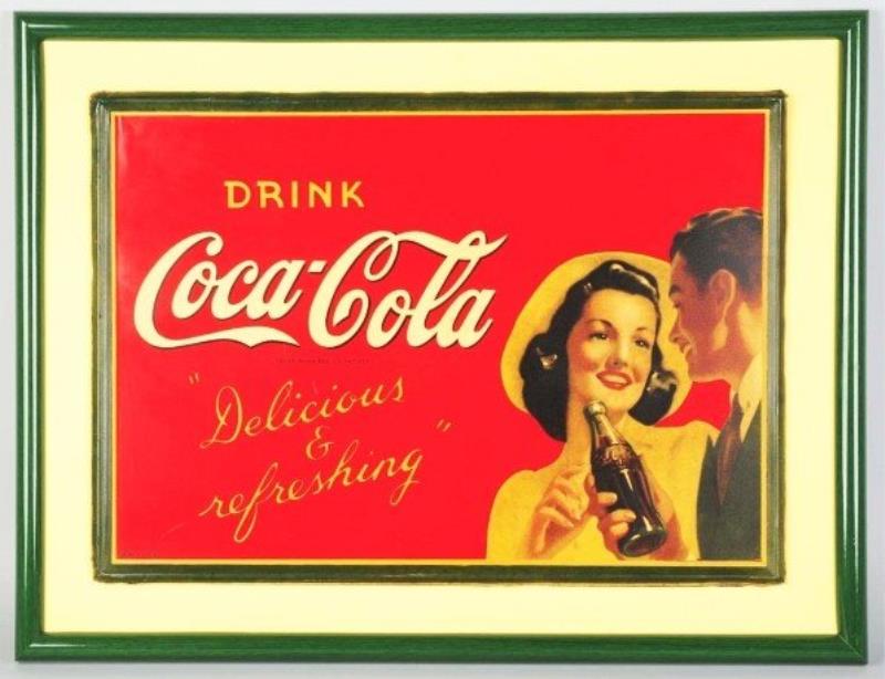 Tin Coca-Cola Sign.