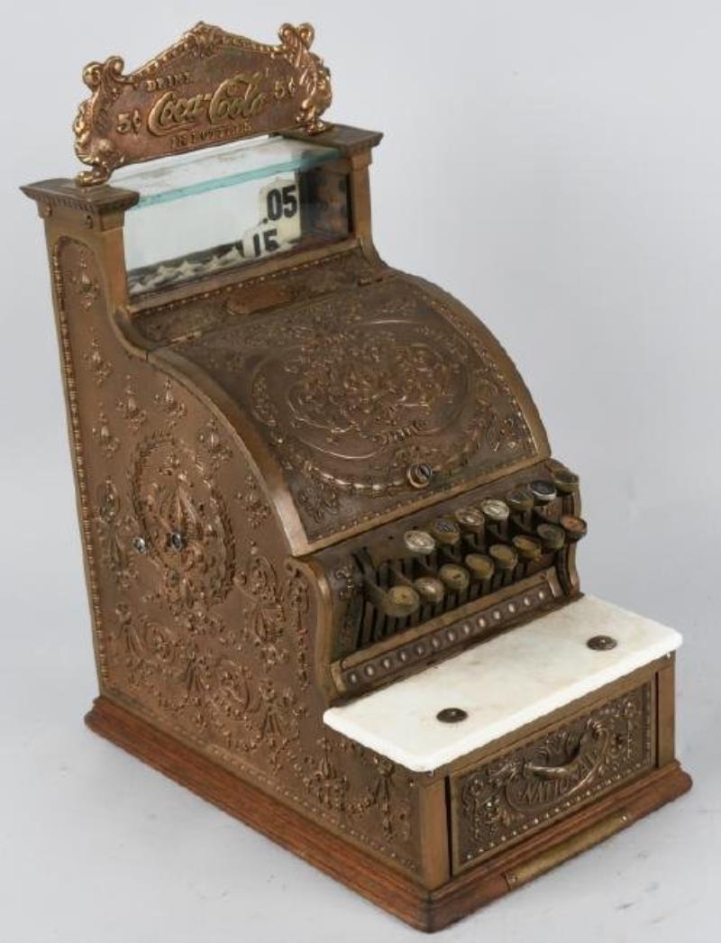 NATIONAL #313 BRASS CASH REGISTER "CANDY SIZE"