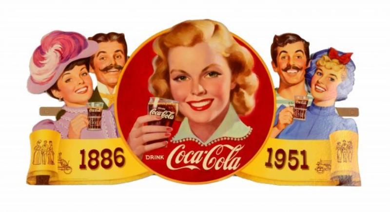 1951 Coca-Cola "Through The Years" Festoon.