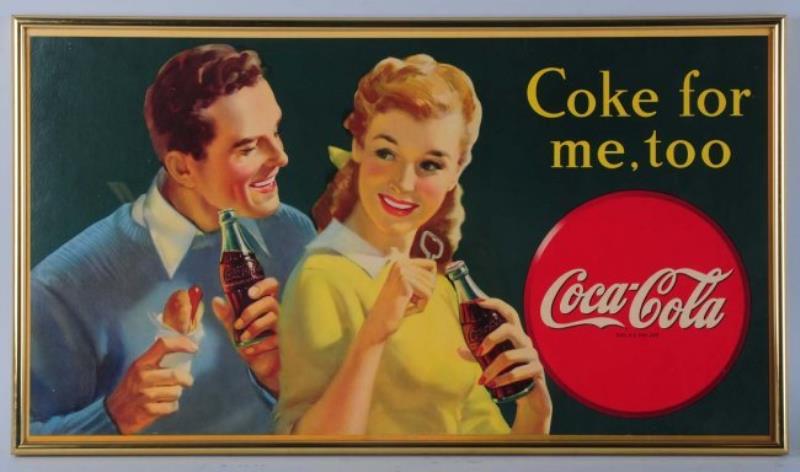 1940s Coca-Cola Small Poster.