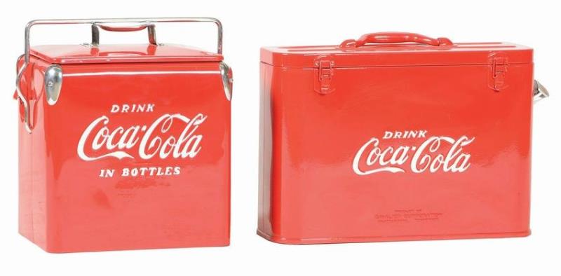 LOT OF 2 COCA-COLA COOLERS