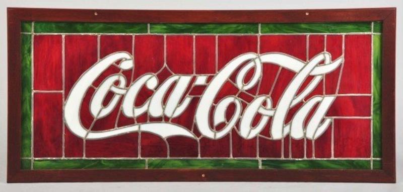 Coca-Cola Stained Glass Sign