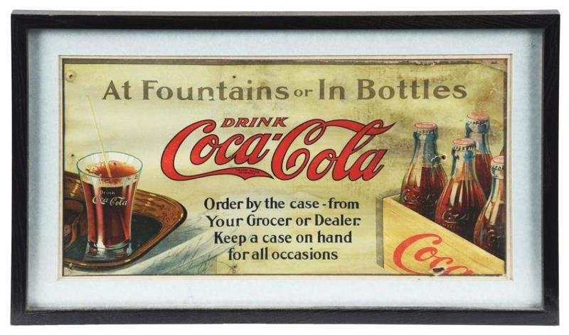 COCA-COLA AT FOUNTAINS OR IN BOTTLES FRAMED