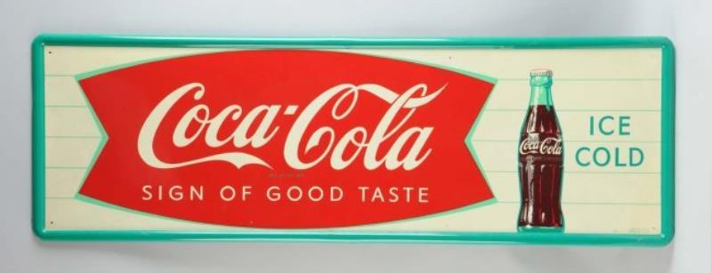 1960 Coca-Cola Horizontal Tin Sign