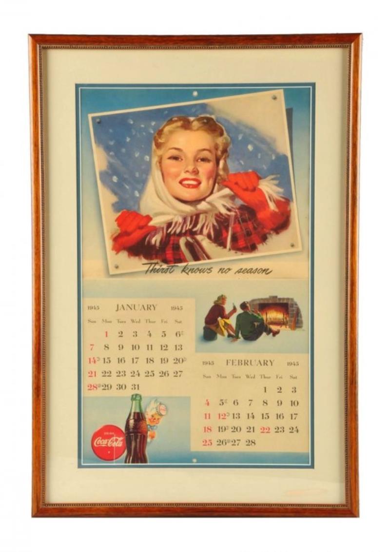 1945 Coca - Cola Calendar Value & Price Guide