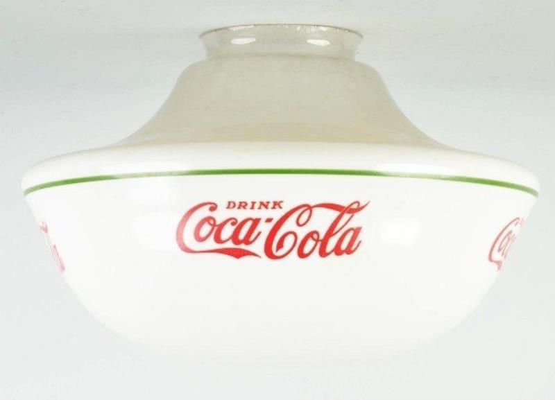 Coca-Cola Milk Glass Lighting Fixture