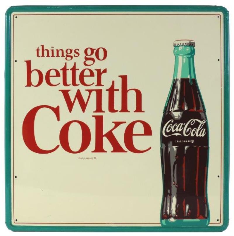 Coca-Cola sign, "things go better with Coke",