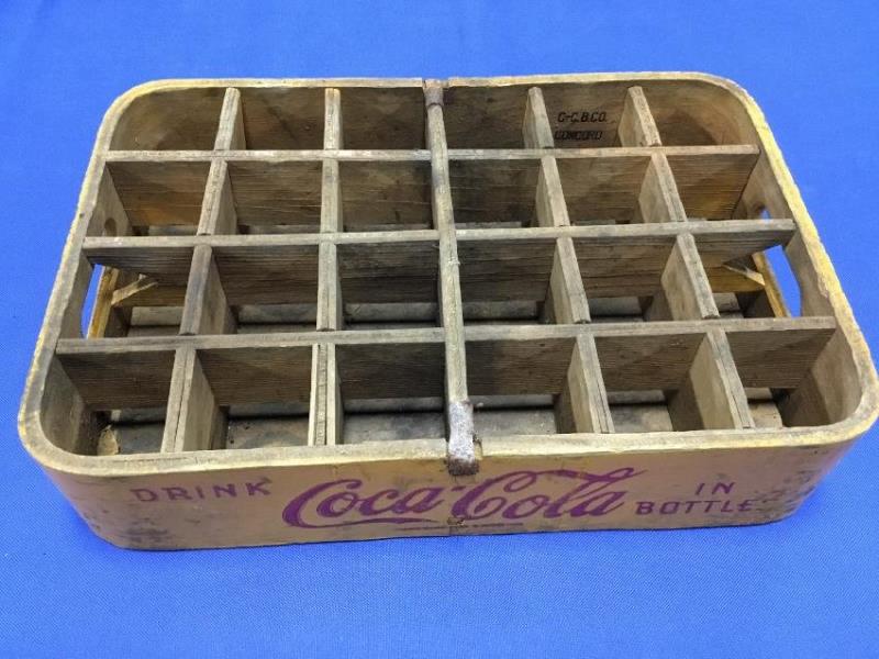 Ultra Rare Wooden Coca-Cola Crate. C-C.B.Co. Concord