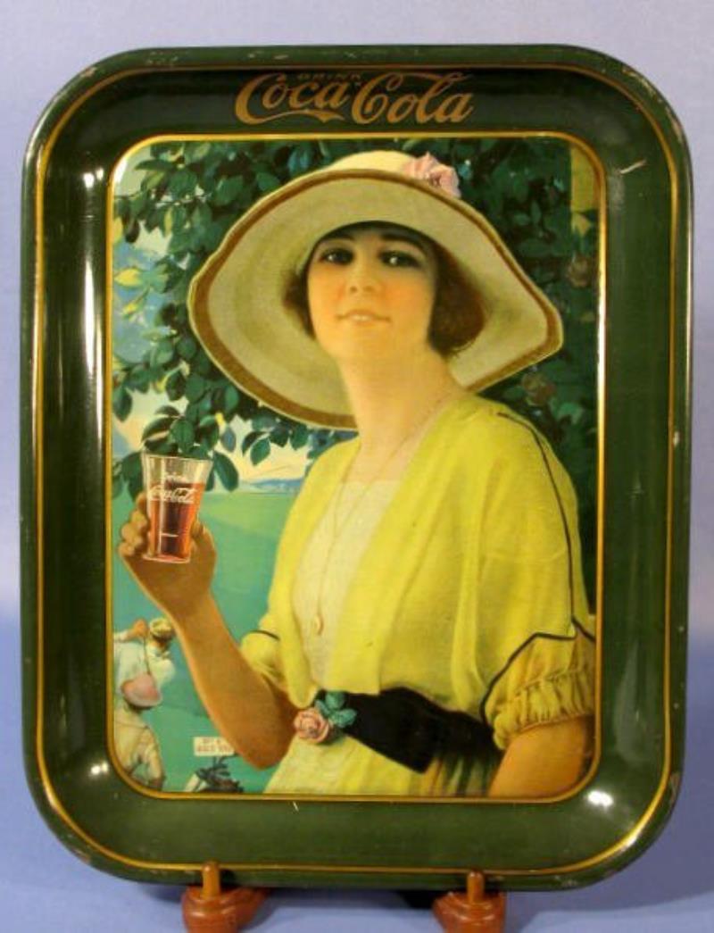 Coca Cola 1920 Tin Litho Serving Tray