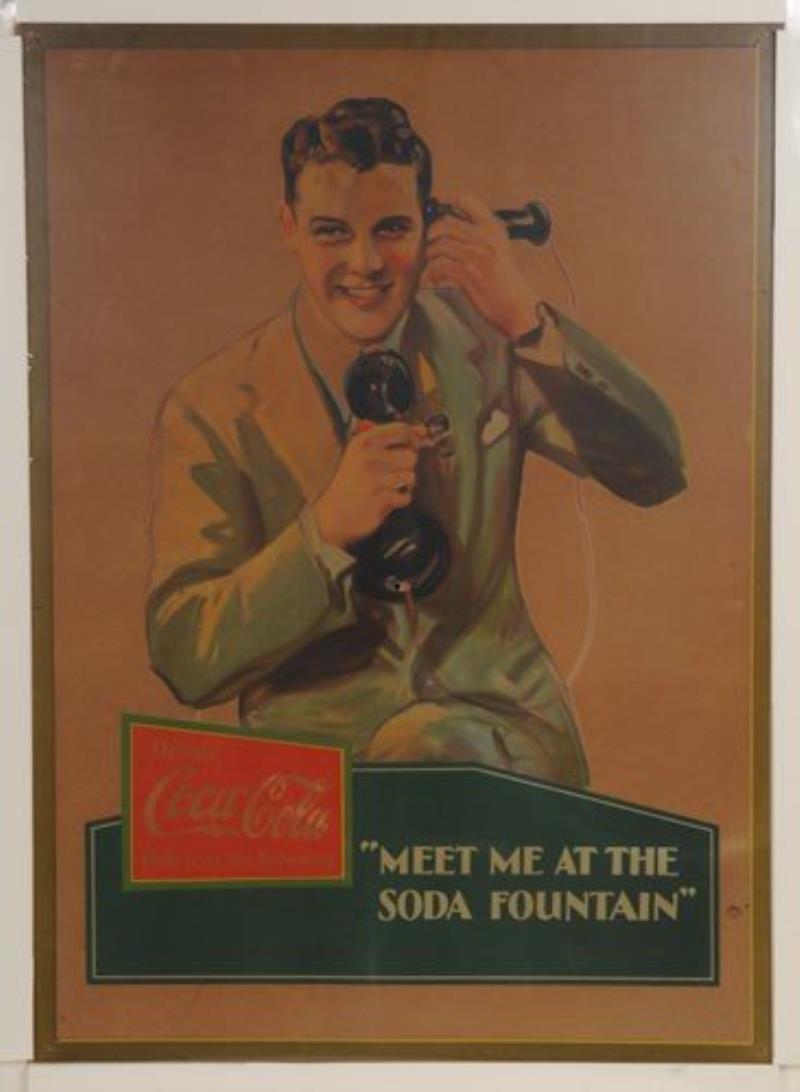 1930 COCA-COLA WINDOW DISPLAY CARDBOARD POSTERS