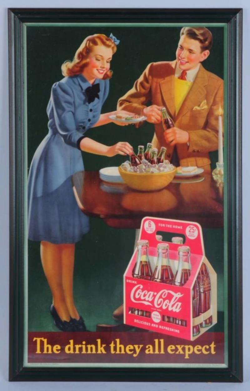 1942 Small Coca-Cola Poster.