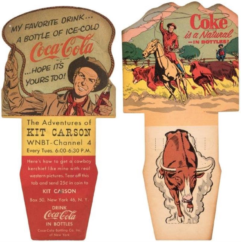 "THE ADVENTURES OF KIT CARSON" COCA-COLA INSERT CARDS L