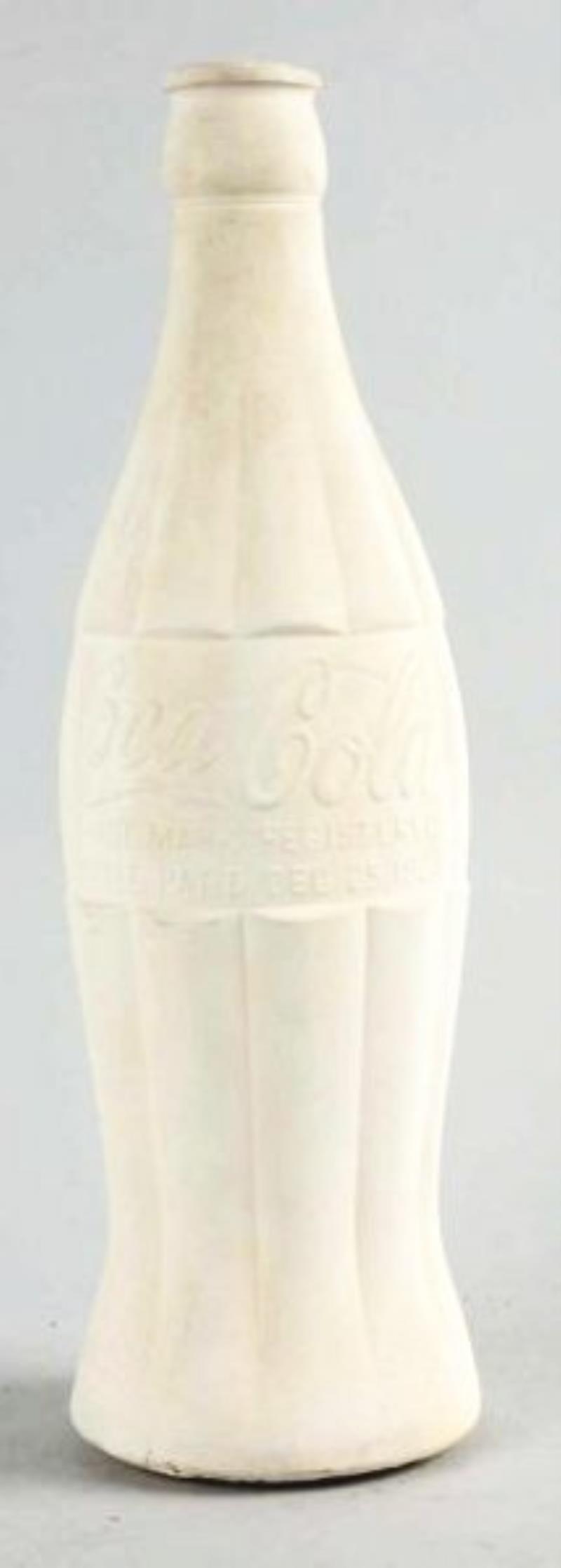 Unusual 1930s-40s Coca-Cola Chalk Wear Bottle.