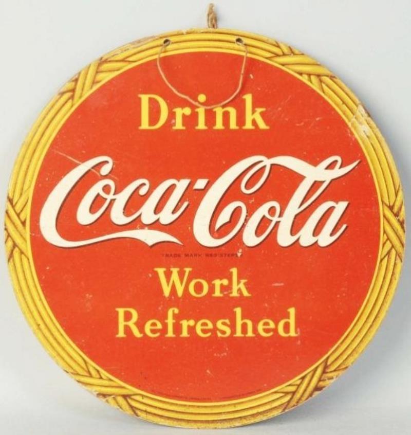 1943 Coca-Cola Canadian 2-Sided Cardboard Sign