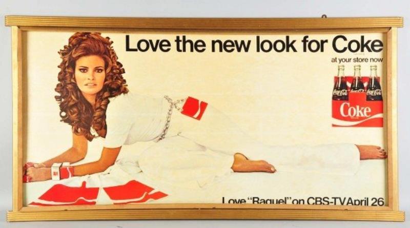 Large Raquel Welch Coca-Cola Horizontal Poster.