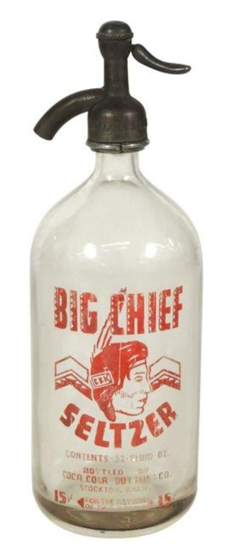 Coca-Cola Big Chief Seltzer Bottle, from Coca-Cola