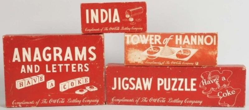 1950s Coca-Cola Games with Boxes