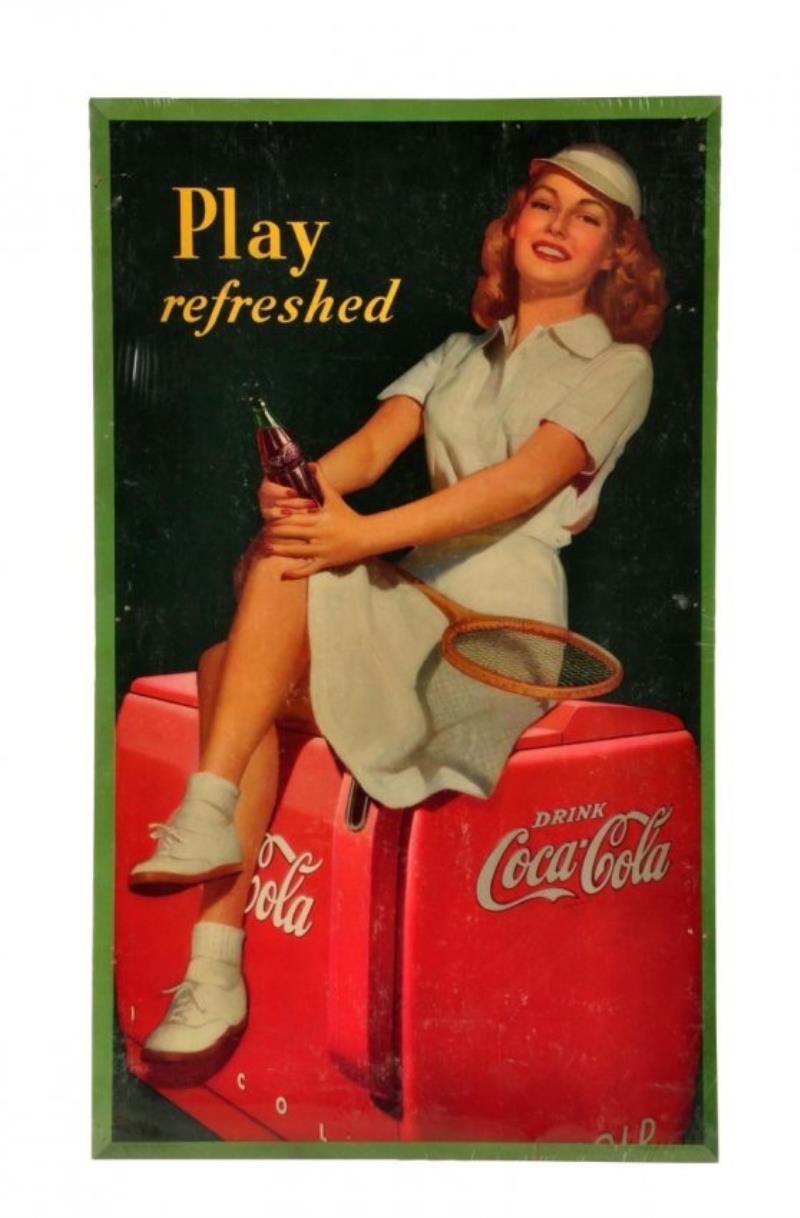 1949 Coca-Cola Framed Small Poster Value & Price Guide