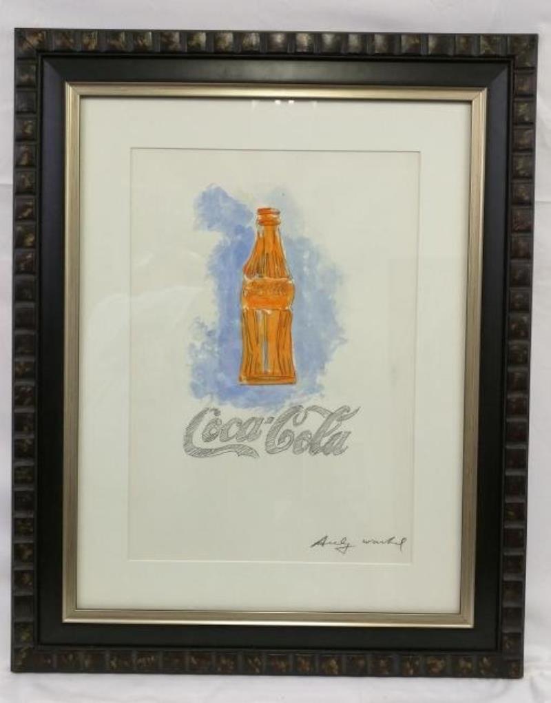 Watercolor After Andy Warhol Coca Cola