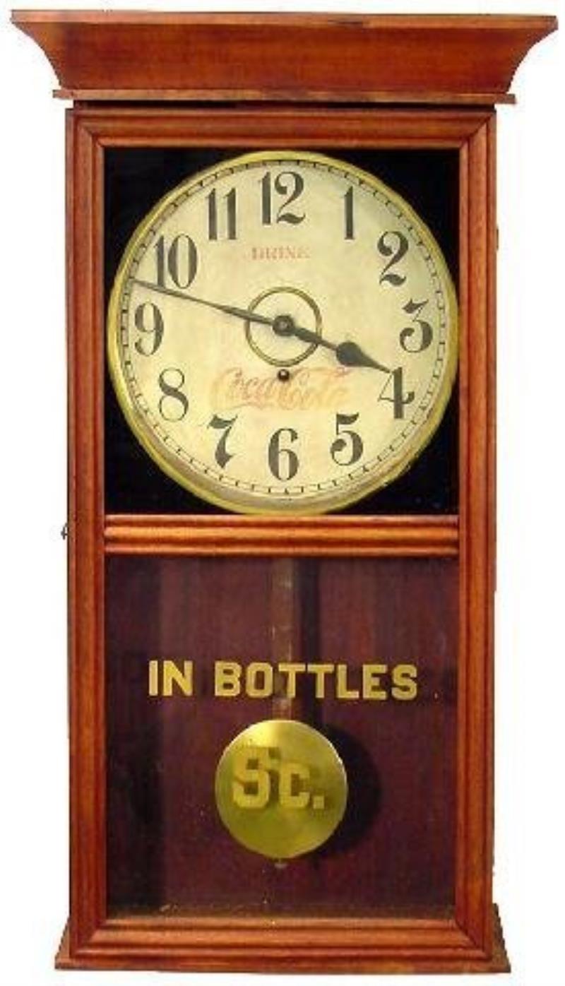 Large Wooden Coca Cola Clock Value & Price Guide