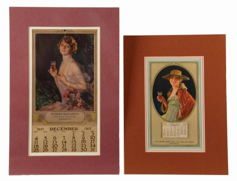 COCA-COLA ADVERTISING CALENDARS.