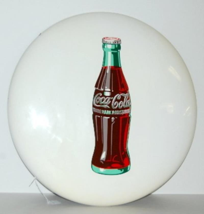 1950's Porcelain "Coca Cola" Button Disc Sign