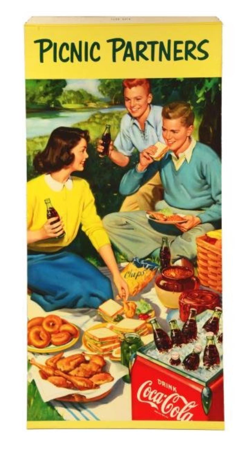 1943 Coca-Cola Picnic Partners Poster.
