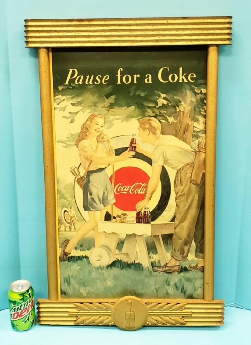 1948 Have A Coke Cardboard Coca Cola Sign Value And Price Guide 