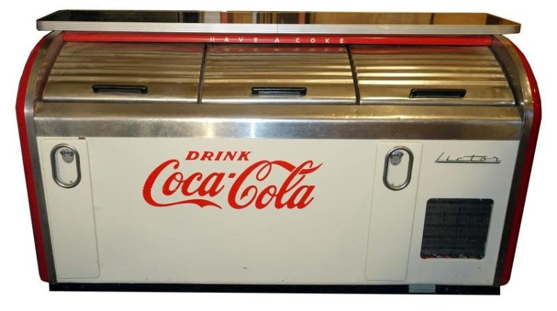 COCA-COLA COUNTER AND COOLER