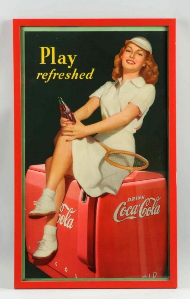 1949 Coca Cola Framed Small Poster Value And Price Guide