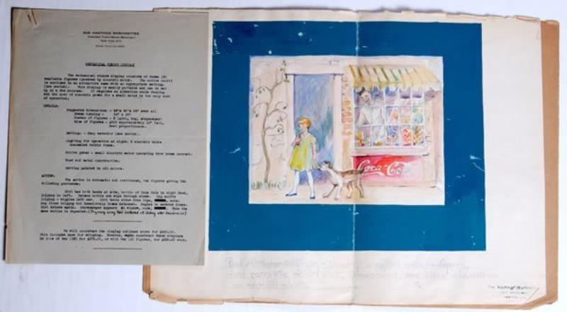 30'S TO 40'S COCA-COLA ORIGINAL ART WINDOW DISPLAY