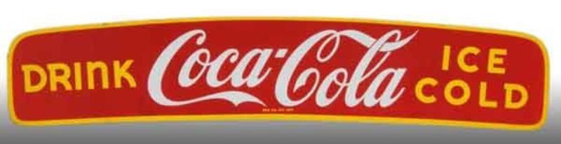 Porcelain Coca-Cola Deflector Sign