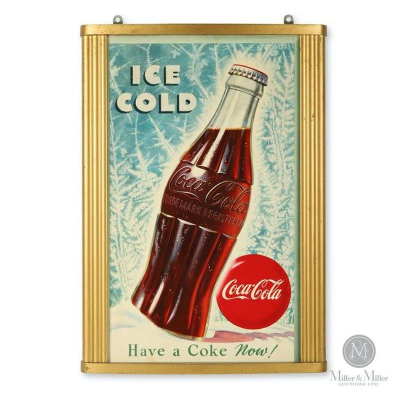 1951 Coca-Cola Cardboard Poster