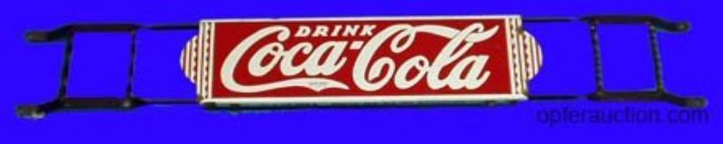 COCA-COLA PORCELAIN DOOR BAR -