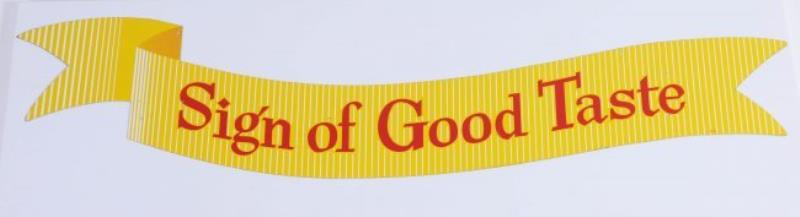 COCA-COLA TIN RIBBON SIGN WITH COURTESY PANEL