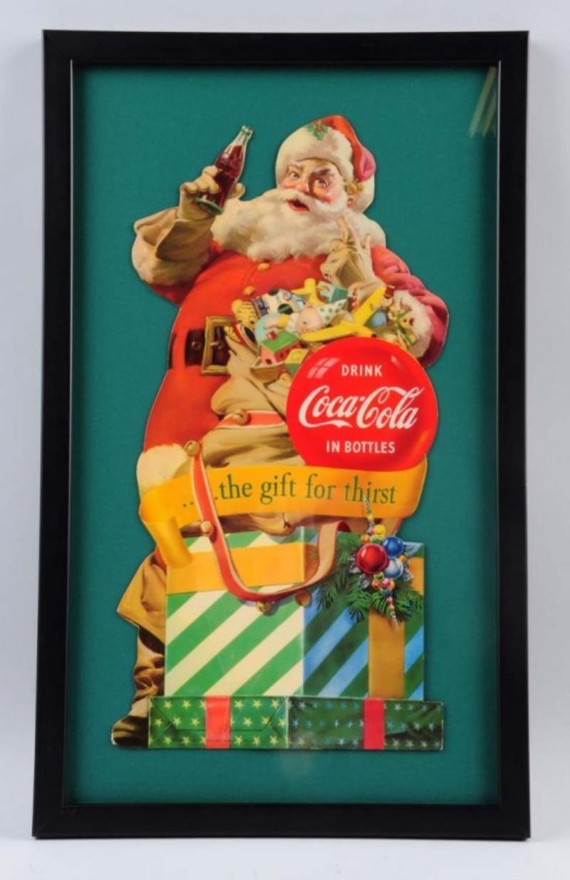 1953 Coca-Cola Santa Stand Up Display.