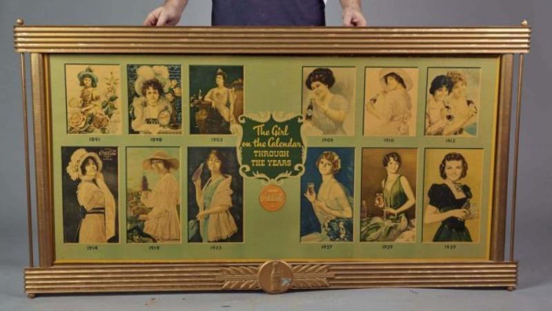 Large Coca Cola Cardboard Advertising Sign Insert