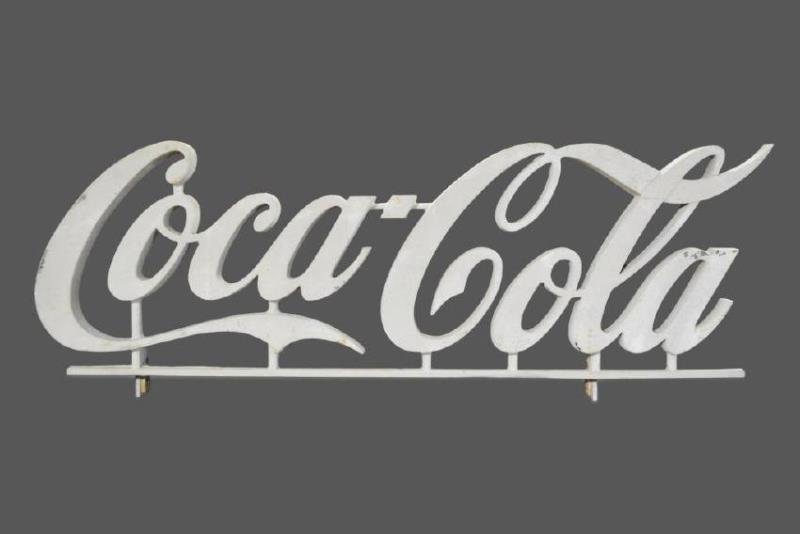 Metal Coca-Cola Distributing Plant Sign 23" x 62