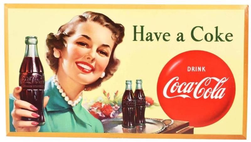 Coca-Cola "Have a Coke" Cardboard Advertising Sign
