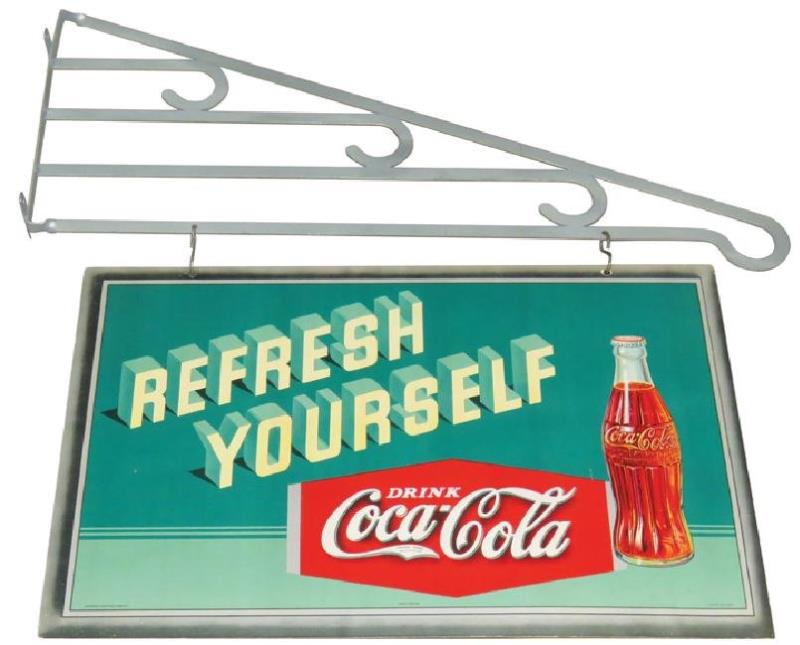 1935 Coca Cola Cardboard Sign