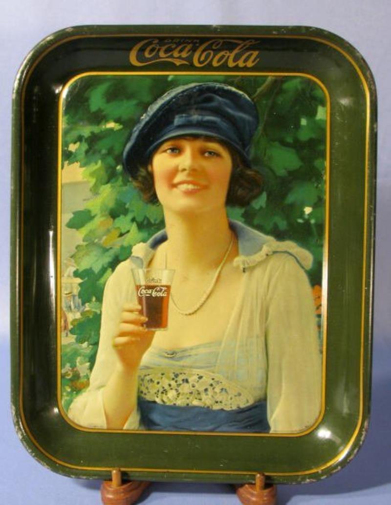 Coca Cola 1921 Tin Litho Serving Tray