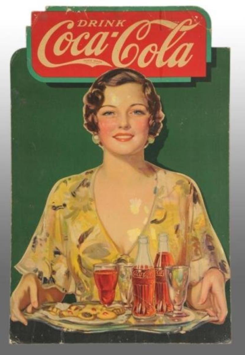 Cardboard Coca-Cola Cut-Out Sign