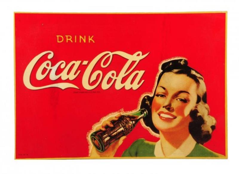 1942 Coca - Cola Masonite Cutout Sign Value & Price Guide