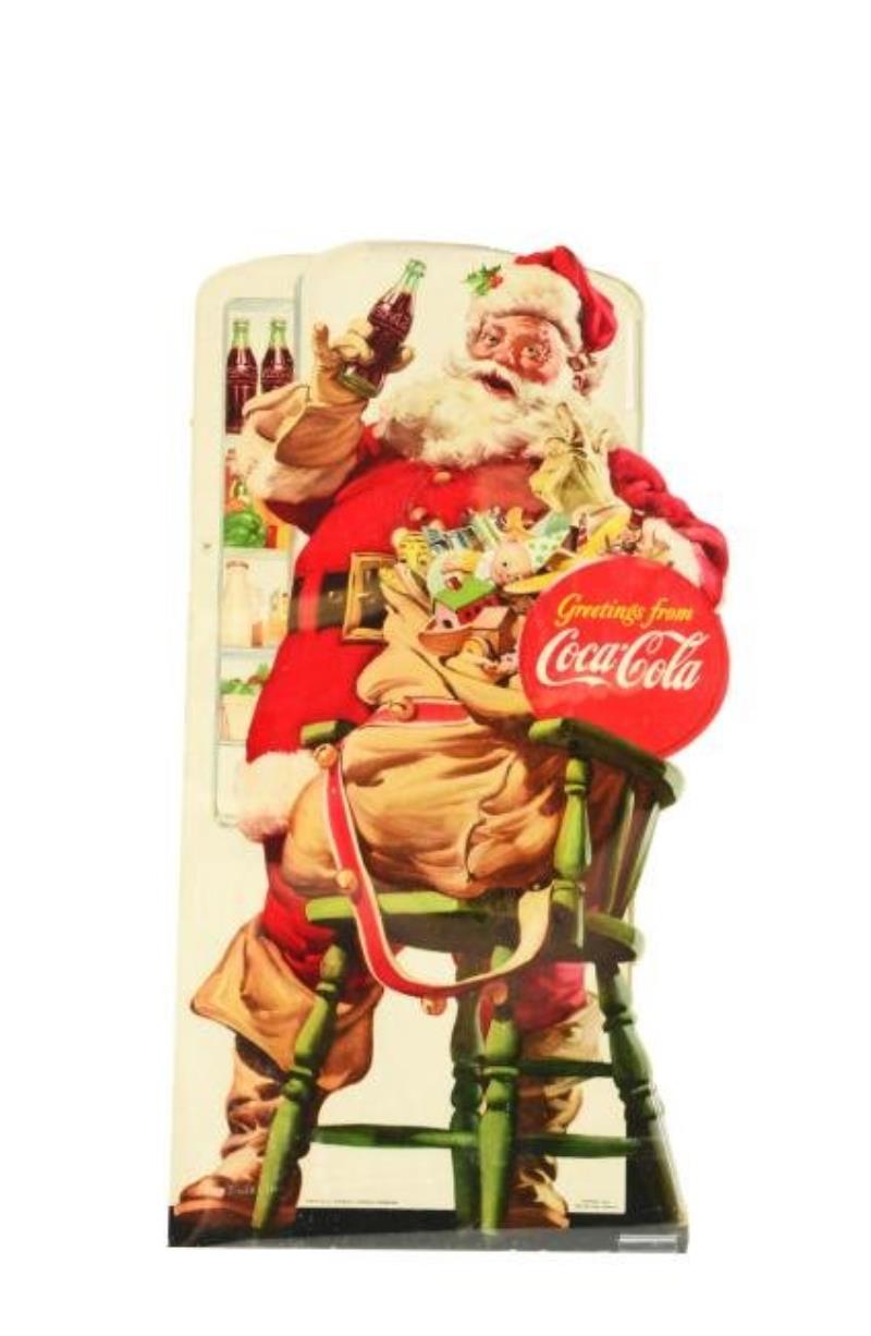 1948 Small Coca-Cola Santa Cutout.