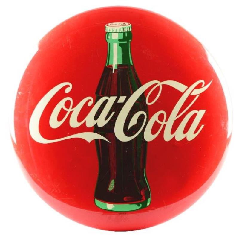 Coca-Cola Tin Advertising Button.