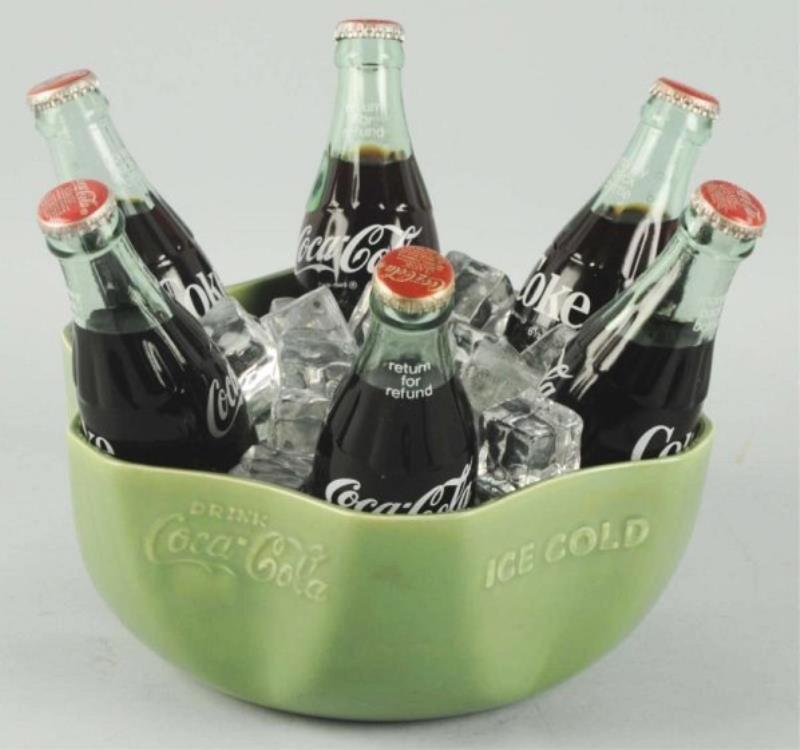 1930's Coca-Cola Green Display Bowl