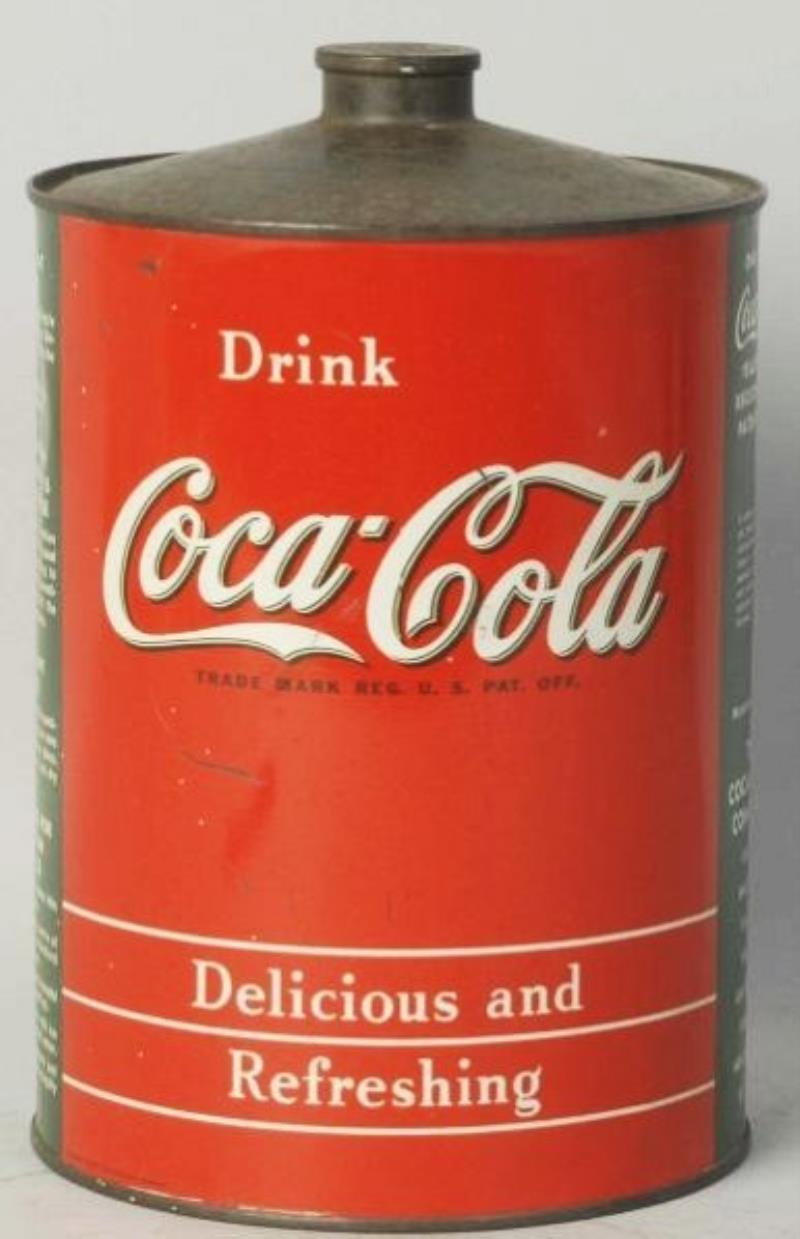1940s Coca-Cola Tin Litho Gallon Syrup Can