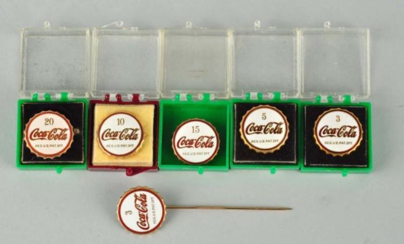 1950's Coca-Cola Enameled Service Pins