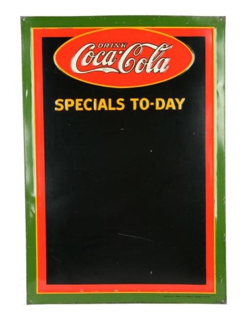 Coca-Cola Tin Menu Board